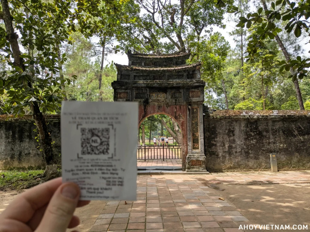 Combo ticket used at entrance