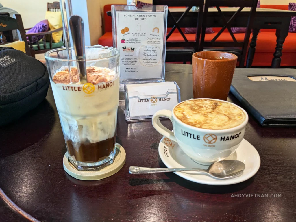 Iced Cacao and Hot Egg Coffee - Hoi An
