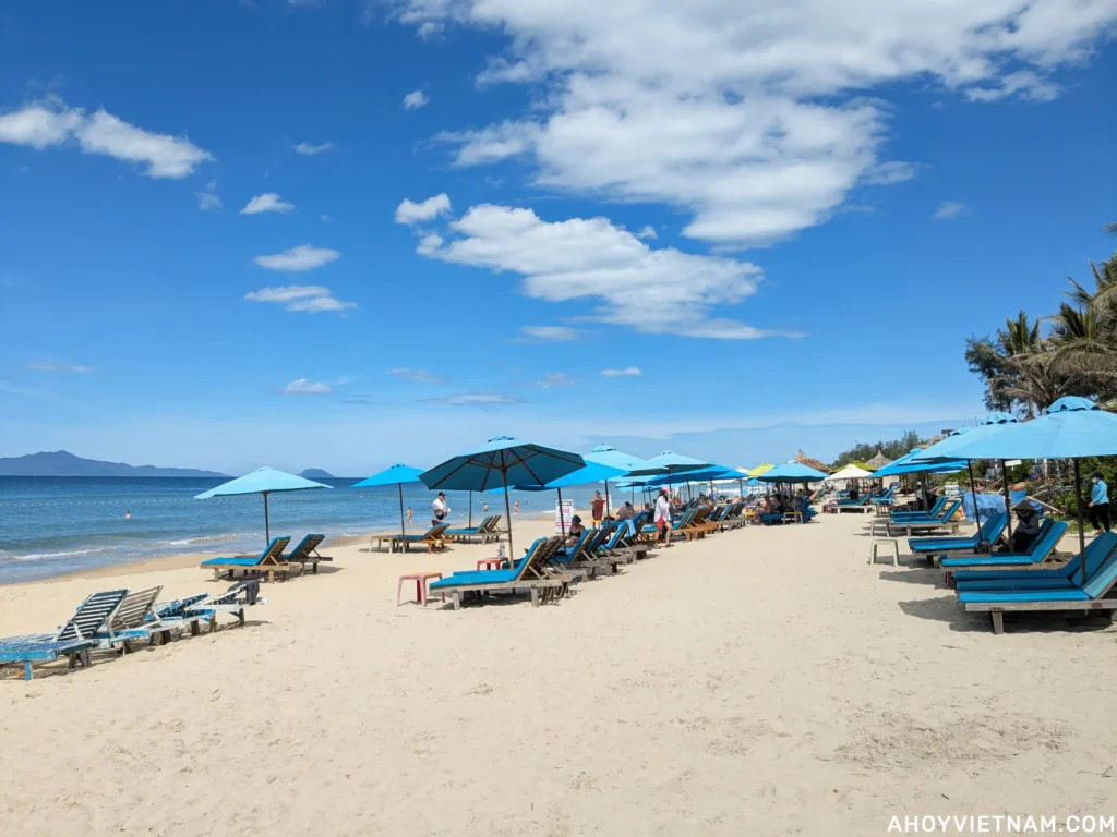 Sun loungers at An Bang Beach