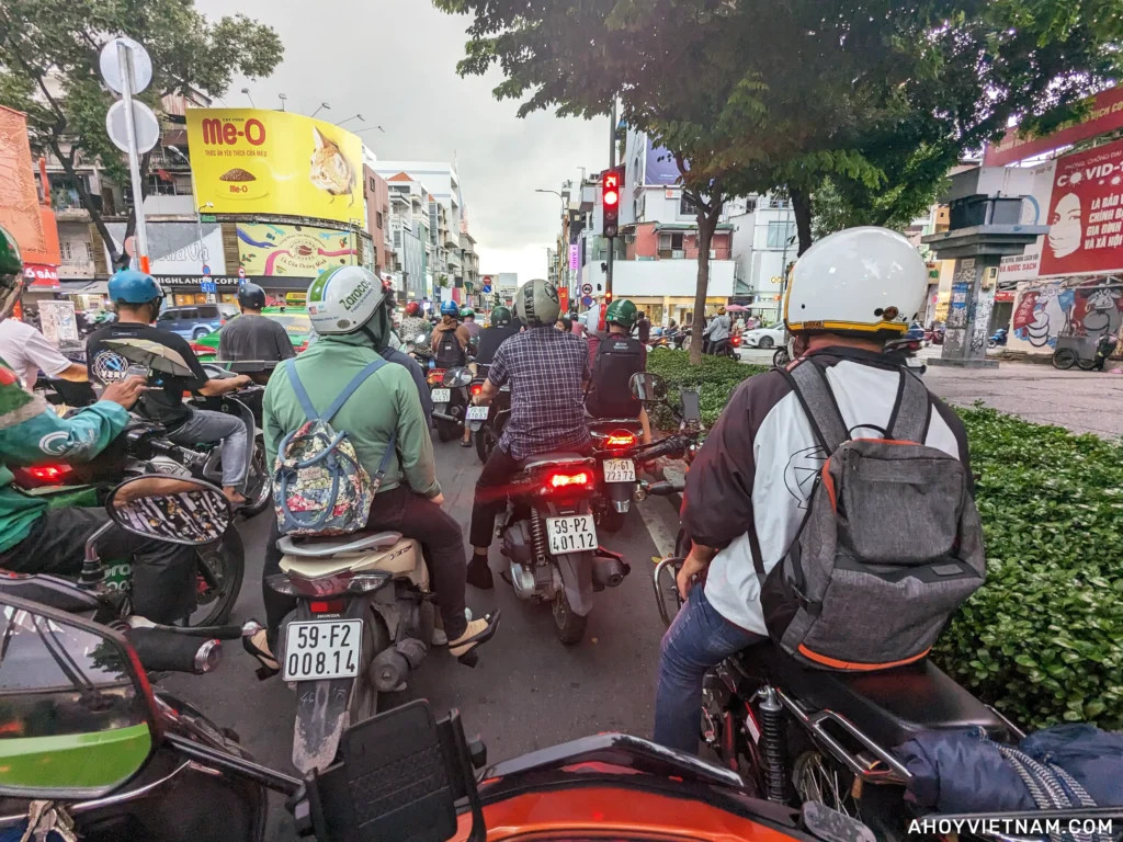 Traffic jam in HCMC
