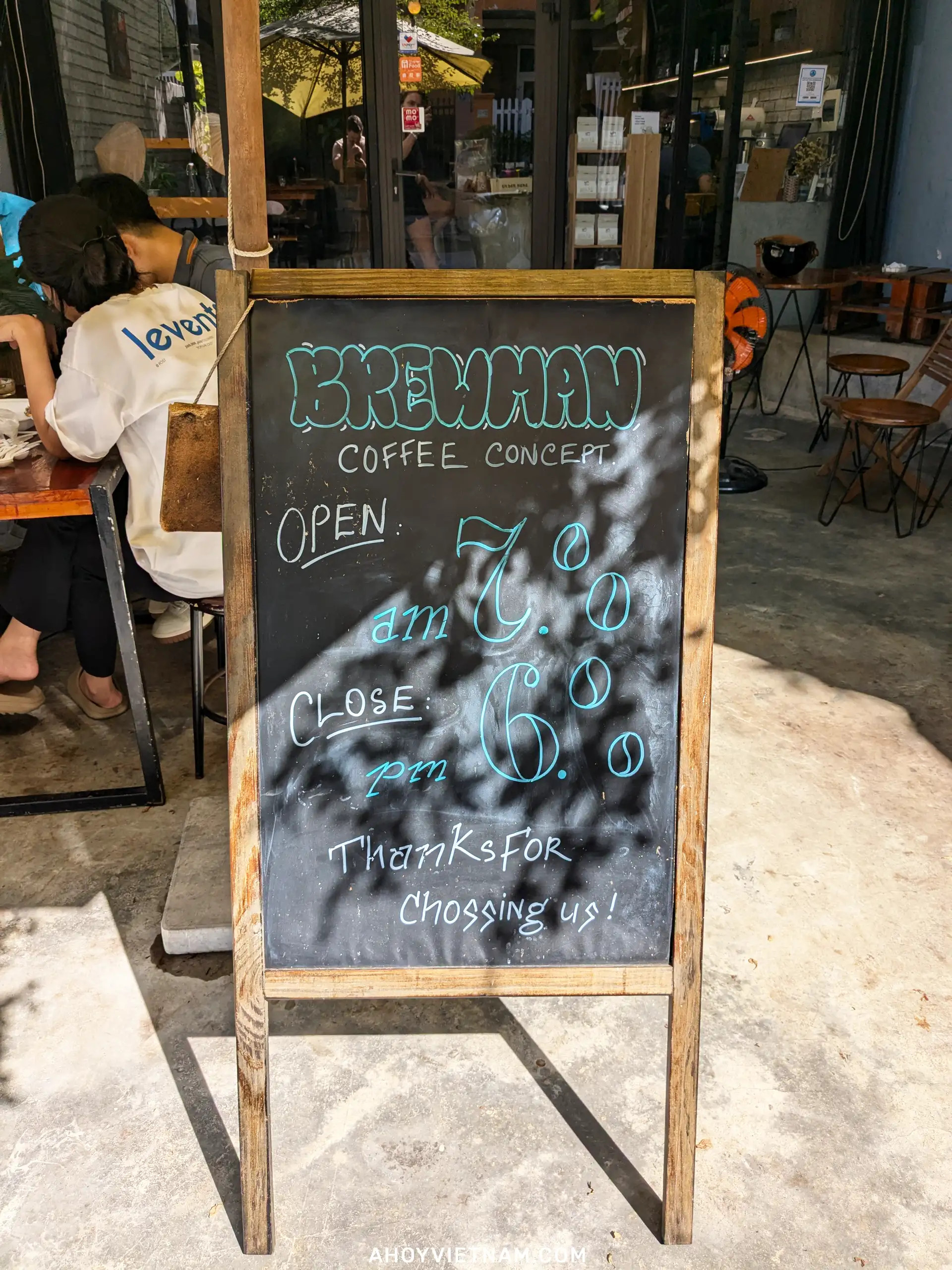Welcome sign at Brewman