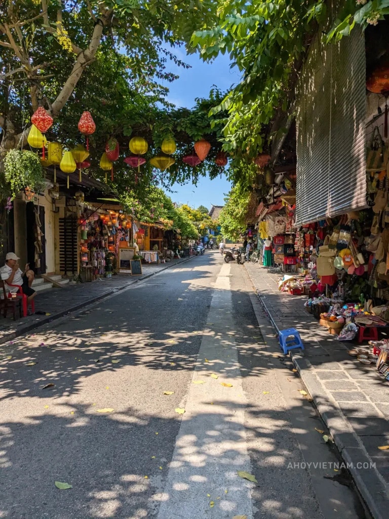 Lanterns and souvenirs in Hoi An in September